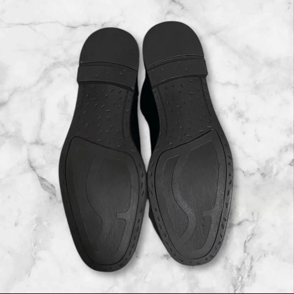 FRANCO SARTO Booties NEW Marcella Soft Genuine Leather Low Heel Black Size 6